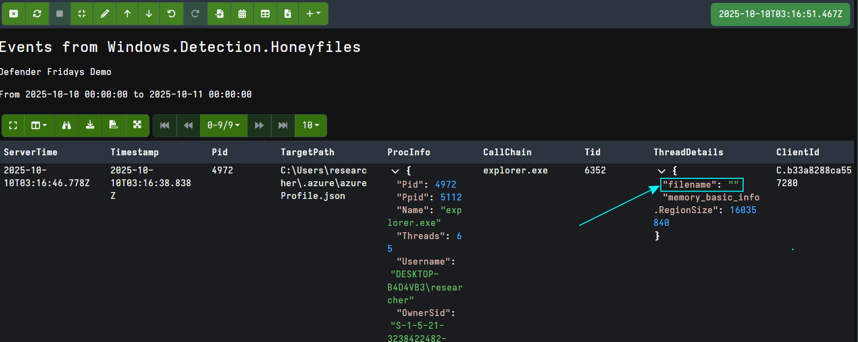 Velociraptor detect sliver